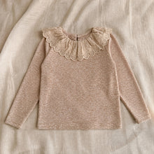 Girls Eyelet Lace Collar Top or Olive Brown Corduroy Pinafore Dress, Fall Separates