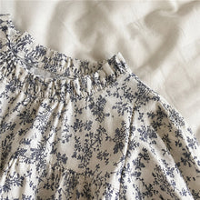 Girls Blue Lace Cardigan or Floral Dress, Cottagecore Fall Separates