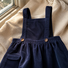 Girls Navy Corduroy Pinafore Dress, Gingham Ruffle Blouse or 2-Piece Fall Set