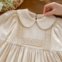 Girls Cotton Ruffle Dress, Puff Sleeves, Back Bow and Floral Styles