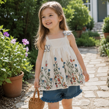 Girls Botanical Cotton Separates, Butterfly Dress or Ruffle Shorts