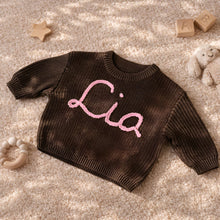 Custom Embroidered Baby Name Sweater: Soft Knit Keepsake Gift