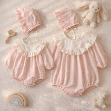 Baby Girl Gift Set Cotton Romper With Bonnet, Cute Baby Girl Outfit, Newborn Girl Clothes, Infant Romper, Baby Shower Gift