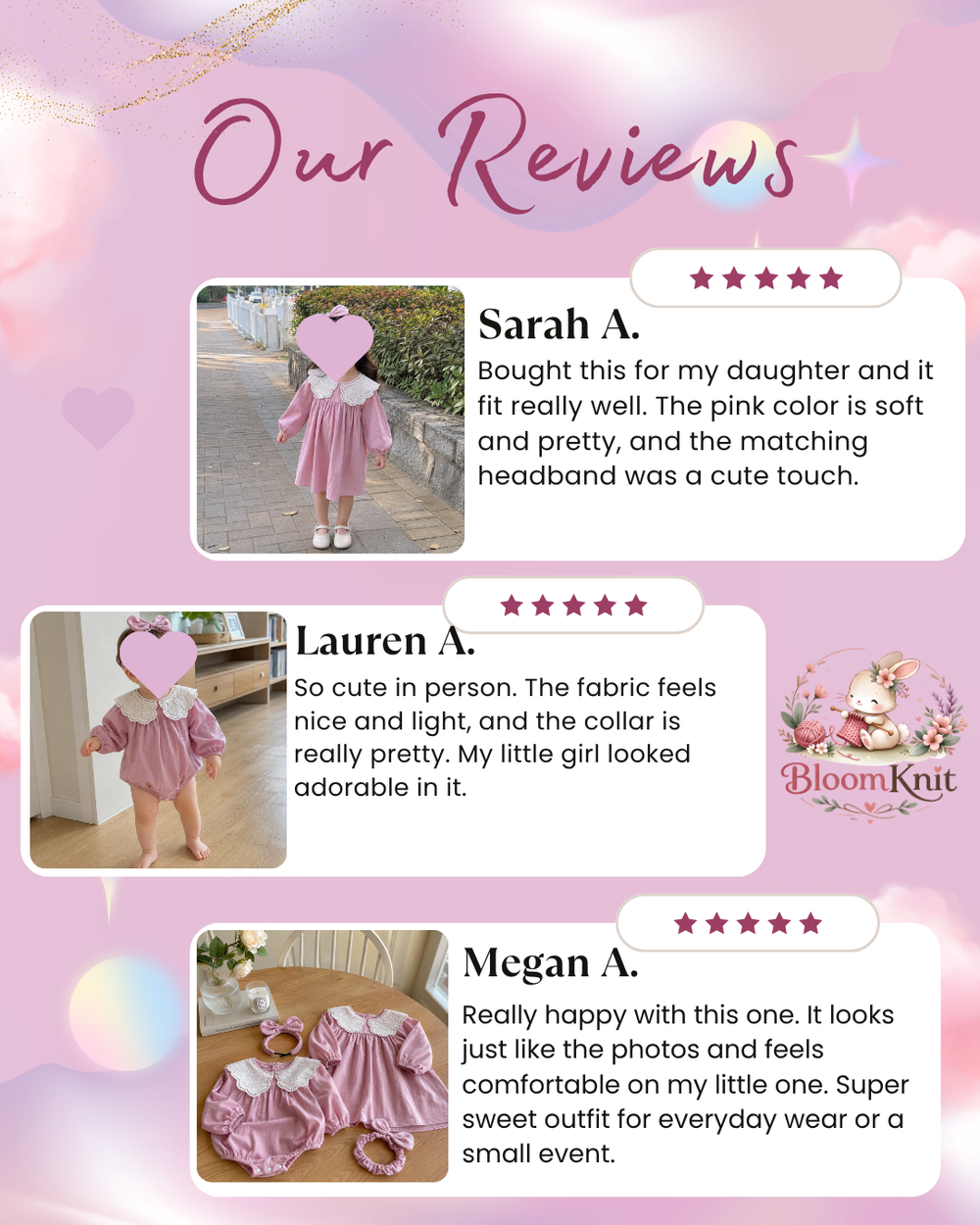 Girls Dusty Rose Lace Collar Dress or Baby Romper, Long Sleeve Fall Outfit