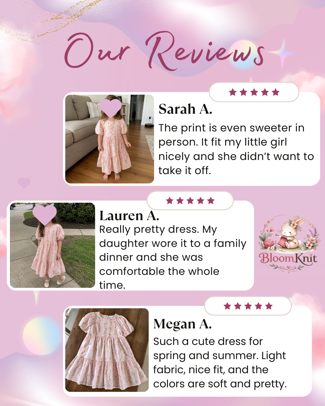 Girls Pink Rose Floral Puff Sleeve Midi Dress, Cottagecore Fall Princess Dress