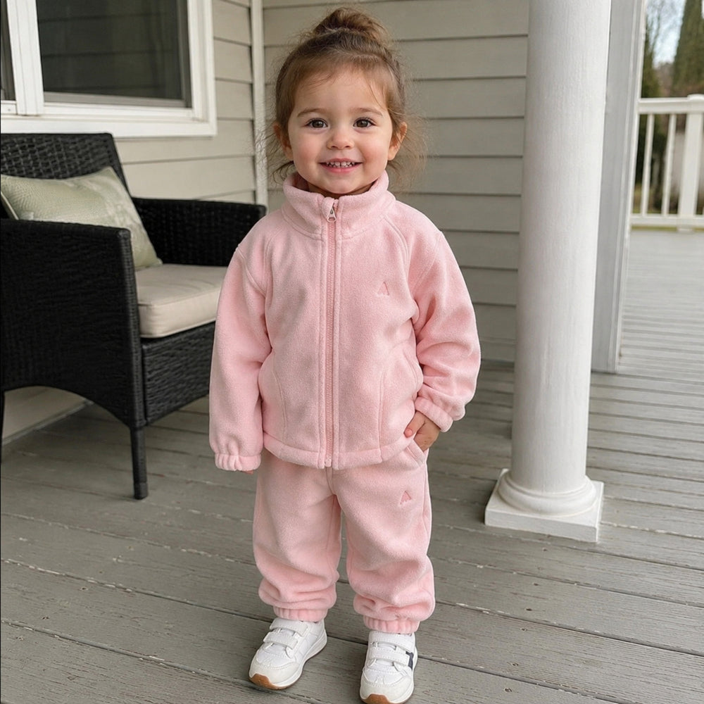 Kids Cozy Fleece Zip Jacket & Jogger Set or Separate Pieces, 16 Styles