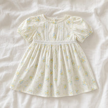 Floral Baby Girl Romper or Dress, Cotton Puff Sleeve Summer Outfit