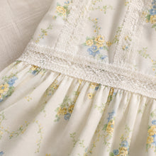 Floral Baby Girl Romper or Dress, Cotton Puff Sleeve Summer Outfit