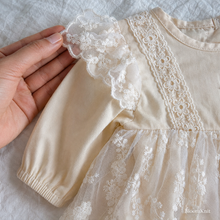 Ivory Lace Baby Romper with Headband & Baby Shower Outfit