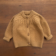 Baby Toddler Cable Knit Cardigan, Textured Button Sweater for Fall