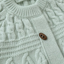 Baby Toddler Cable Knit Cardigan, Textured Button Sweater for Fall