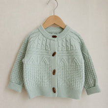 Baby Toddler Cable Knit Cardigan, Textured Button Sweater for Fall