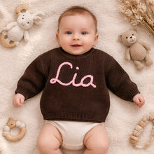 Custom Embroidered Baby Name Sweater: Soft Knit Keepsake Gift