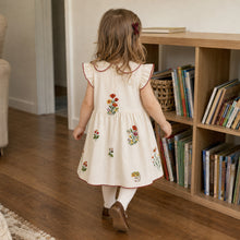 Girls Floral Embroidered Cotton Separates, Ruffle Dress Top or Pants