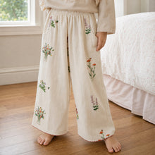 Girls Floral Embroidered Cotton Separates, Ruffle Dress Top or Pants