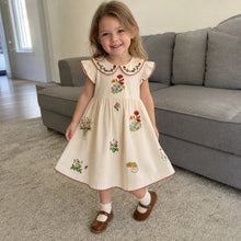 Girls Floral Embroidered Cotton Separates, Ruffle Dress Top or Pants