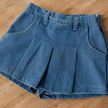 Blue Denim Ruffle Collar Toddler Outfit, Baby Girl Set