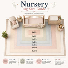 Pastel Rainbow Shag Rug: Fluffy Microfiber Nursery, Kids Room and Playroom Decor Gift