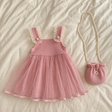 Girls Corduroy Pinafore Dress, Puff-Sleeve Top and Mini Purse, 3-Piece Back to School Set