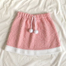 Girls Pink Heart Top and Textured Skirt Set, 2-Piece Back to School Outfit
