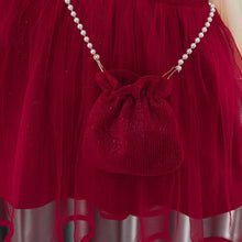 Girls Corduroy Pinafore Dress, Puff-Sleeve Top and Mini Purse, 3-Piece Back to School Set