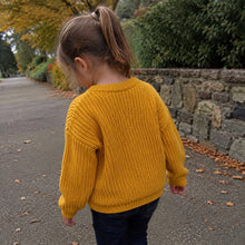 Kids Chunky Cotton Sweater, Textured Knit Pullover, 14 Colors