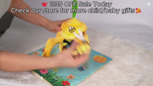 Bee Sensory Baby Toy Gift, Soft Beehive with Plush Bees, Mirror, Rattle and Crinkle