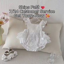 Baby Girl Cotton Romper, Lace Collar Floral Outfit, Soft Summer Clothes