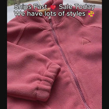 Kids Cozy Fleece Zip Jacket & Jogger Set or Separate Pieces, 16 Styles