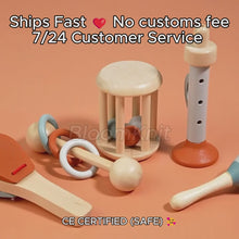 Wooden Musical Instrument Set for Toddlers, Montessori Rhythm Toy, Sensory Play Gift