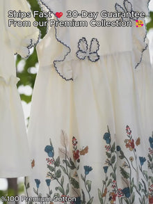 Girls Botanical Cotton Separates, Butterfly Dress or Ruffle Shorts