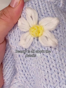 Custom Embroidered Baby Name Sweater: Soft Knit Keepsake Gift